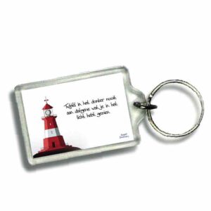 Sleutelhanger twijfel in het donker nooi - 46637 -  Gospel Oneliner bij MajesticAlly