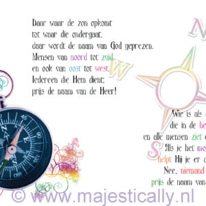 Kinderkaart daar waar de zon opgaat - MA13010 -  Kinderkaarten bij MajesticAlly