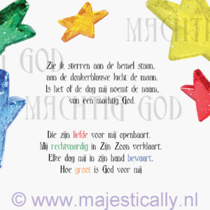 Kinderkaart zie ik sterren aan de hemel - MA13012 -  Kinderkaarten bij MajesticAlly