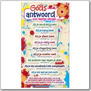Kinderkaart 'Gods antwoord' - 44911 -  Kinderkaarten bij MajesticAlly