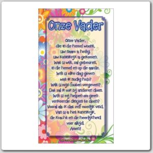 Kinderkaart 'Onze Vader' - 44916 -  Kinderkaarten bij MajesticAlly