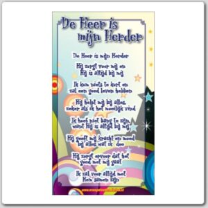 Kinderkaart 'De Heer is mijn Herder' - 44918 -  Kinderkaarten bij MajesticAlly
