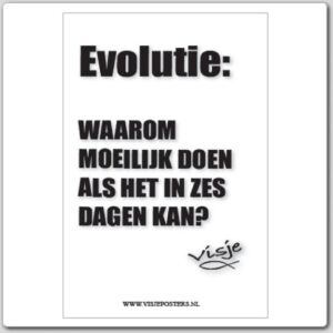 Kaart visje evolutie waarom moeilijk - 44078 -  Visje kaarten bij MajesticAlly