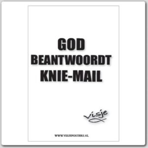 Kaart visje God beantwoordt knie-mail - 44080 -  Visje kaarten bij MajesticAlly