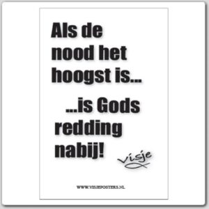 Kaart visje als de nood het hoogst - 44094 -  Visje kaarten bij MajesticAlly