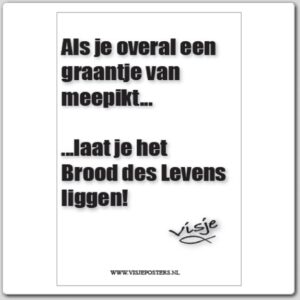 Kaart visje als je overal een graan - 44098 -  Visje kaarten bij MajesticAlly