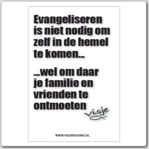Kaart visje evangeliseren is niet no - 44104 -  Visje kaarten bij MajesticAlly
