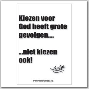 Kaart visje kiezen voor God heeft gr - 44105 -  Visje kaarten bij MajesticAlly