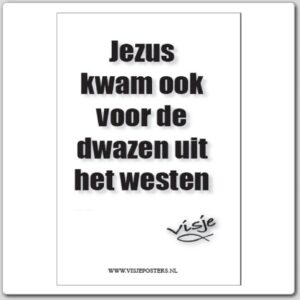 Kerstkaart 'Jezus kwam ook voor de dwazen uit het westen - Visje - 44111 -  Visje kerstkaarten bij MajesticAlly