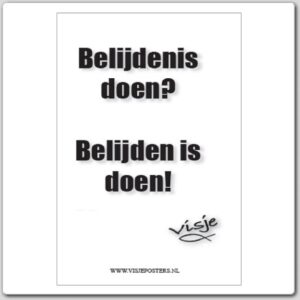 Kaart visje belijdenis doen belijden is - 44116 -  Visje kaarten bij MajesticAlly