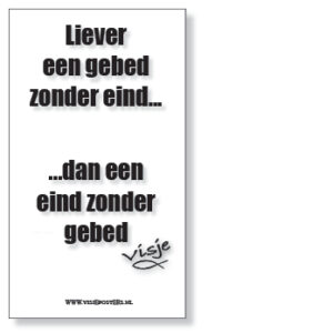 Kaart visje liever een gebed zonder eind - 44136 -  Visje kaarten bij MajesticAlly