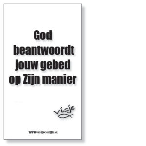 Kaart visje God beantwoordt jouw gebed - 44132 -  Visje kaarten bij MajesticAlly