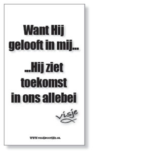 Kaart visje want hij gelooft in mij - 44130 -  Visje kaarten bij MajesticAlly