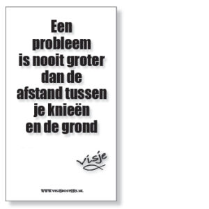 Kaart visje een probleem is nooit groter - 44127 -  Visje kaarten bij MajesticAlly