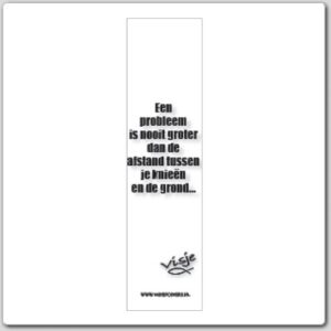 Boekenlegger visje een probleem is nooit - 44838 -  Visje bij MajesticAlly