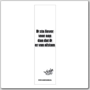 Boekenlegger visje ik sta liever voor aa - 44839 -  Visje bij MajesticAlly