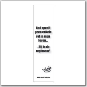 Boekenlegger visje God speelt geen enkel - 44842 -  Visje bij MajesticAlly