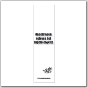 Boekenlegger visje ongelovigen geloven - 44845 -  Visje bij MajesticAlly