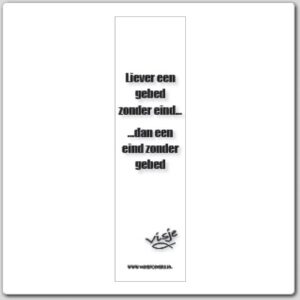 Boekenlegger visje liever een gebed zond - 44847 -  Visje bij MajesticAlly