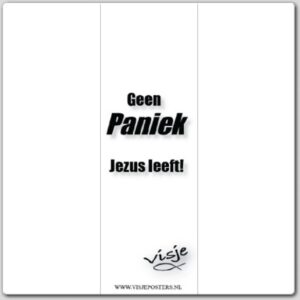 Boekenlegger visje geen paniek Jezus lee - 44858 -  Visje bij MajesticAlly