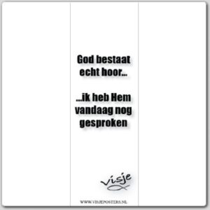 Boekenlegger visje God bestaat echt hoor - 44860 -  Visje bij MajesticAlly