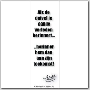 Boekenlegger visje als de duivel je aan - 44861 -  Visje bij MajesticAlly