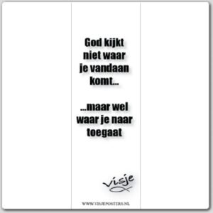 Boekenlegger visje God kijkt niet waar j - 44867 -  Visje bij MajesticAlly
