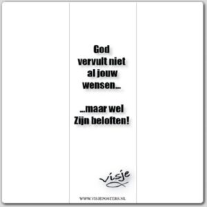 Boekenlegger visje God vervult niet al - 44871 -  Visje bij MajesticAlly