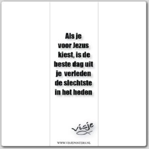 Boekenlegger visje als je voor Jezus kie - 44876 -  Visje bij MajesticAlly