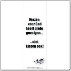 Boekenlegger visje kiezen voor God heeft - 44883 -  Visje bij MajesticAlly