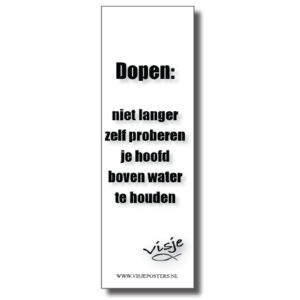 Boekenlegger visje dopen niet langer zel - 44895 -  Visje bij MajesticAlly