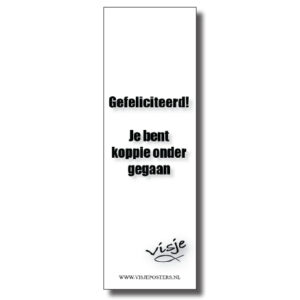 Boekenlegger visje gefeliciteerd je bent - 44897 -  Visje bij MajesticAlly