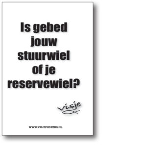 minikaart Visje 'Is gebed jouw stuurwiel'