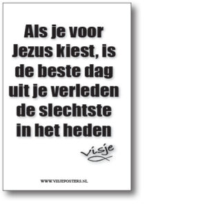 minikaart Visje 'Als je voor Jezus kiest'