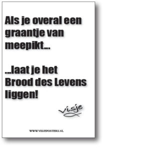 minikaart Visje 'Als je overal een graantje van meepikt'