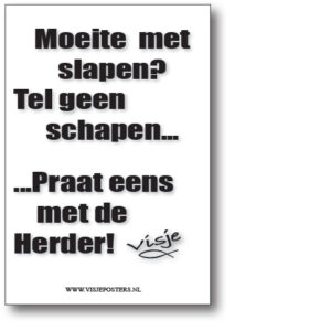 minikaart Visje 'Moeite met slapen'