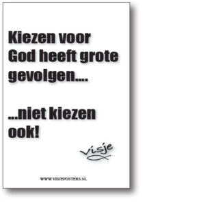 minikaart Visje 'Kiezen voor God'