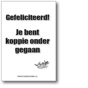 minikaart Visje 'Gefeliciteerd'