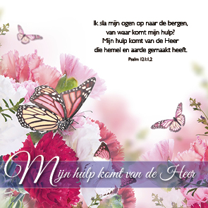 Kaart 'Mijn hulp komt van de Heer' - MA46108 -  Bemoediging