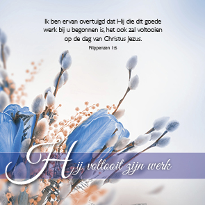 Kaart 'Hij voltooit zijn werk' - MA46112 -  Bemoediging