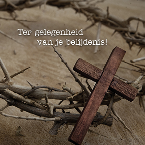 Kaart 'Belijdenis - kruis' - MA15015 -  Lifestyle bij MajesticAlly