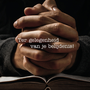 Kaart 'Belijdenis - gevouwen hand' - MA15016 -  Lifestyle bij MajesticAlly