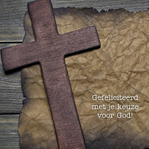 Kaart 'Gefeliciteerd met je keuze - kruis' - MA15017 -  Lifestyle bij MajesticAlly