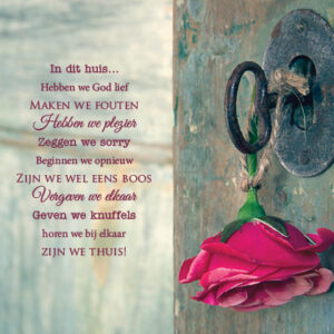 Kaart 'In dit huis' - MA12018 -  Lifestyle bij MajesticAlly