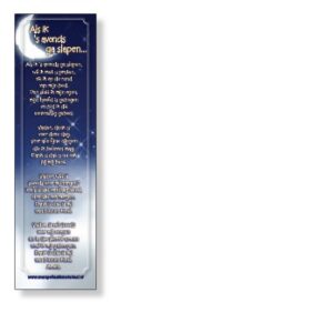 Boekenlegger kinderen 'Als ik 's avonds ga slapen'