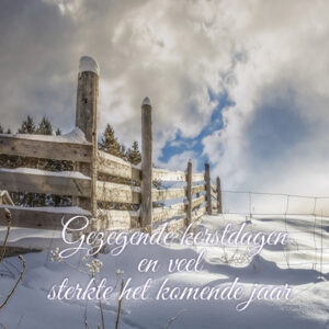 Kerstkaart 'Gezegende kerstdagen - sterkte' - MA16005 -  Christelijke kerstkaarten bij MajesticAlly