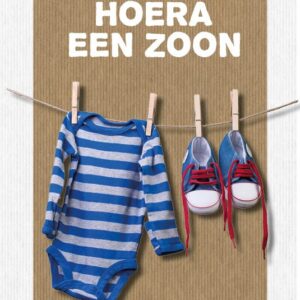 Kaart 'Hoera een zoon' - MA17033 -  Leef!  bij MajesticAlly