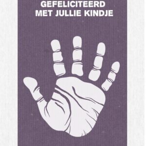 Kaart 'Gefeliciteerd met jullie kindje' - MA17039 -  Leef!  bij MajesticAlly