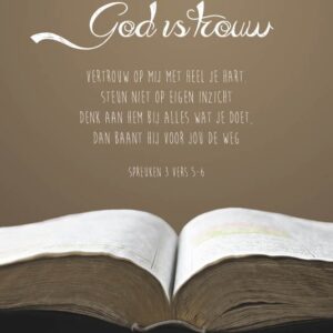 Kaart 'God is trouw' - MA17055 -  Leef!  bij MajesticAlly