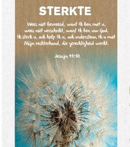 Kaart 'Sterkte - Jesaja 11' - MA17018 -  Leef!  bij MajesticAlly